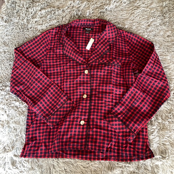 MADEWELL bedtime long-sleeve pajama top - Picture 2 of 5